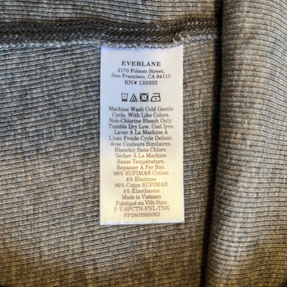 Everlane Supima Ribbed Funnel-neck Tank Top - M - Brown - Picture 4 of 5